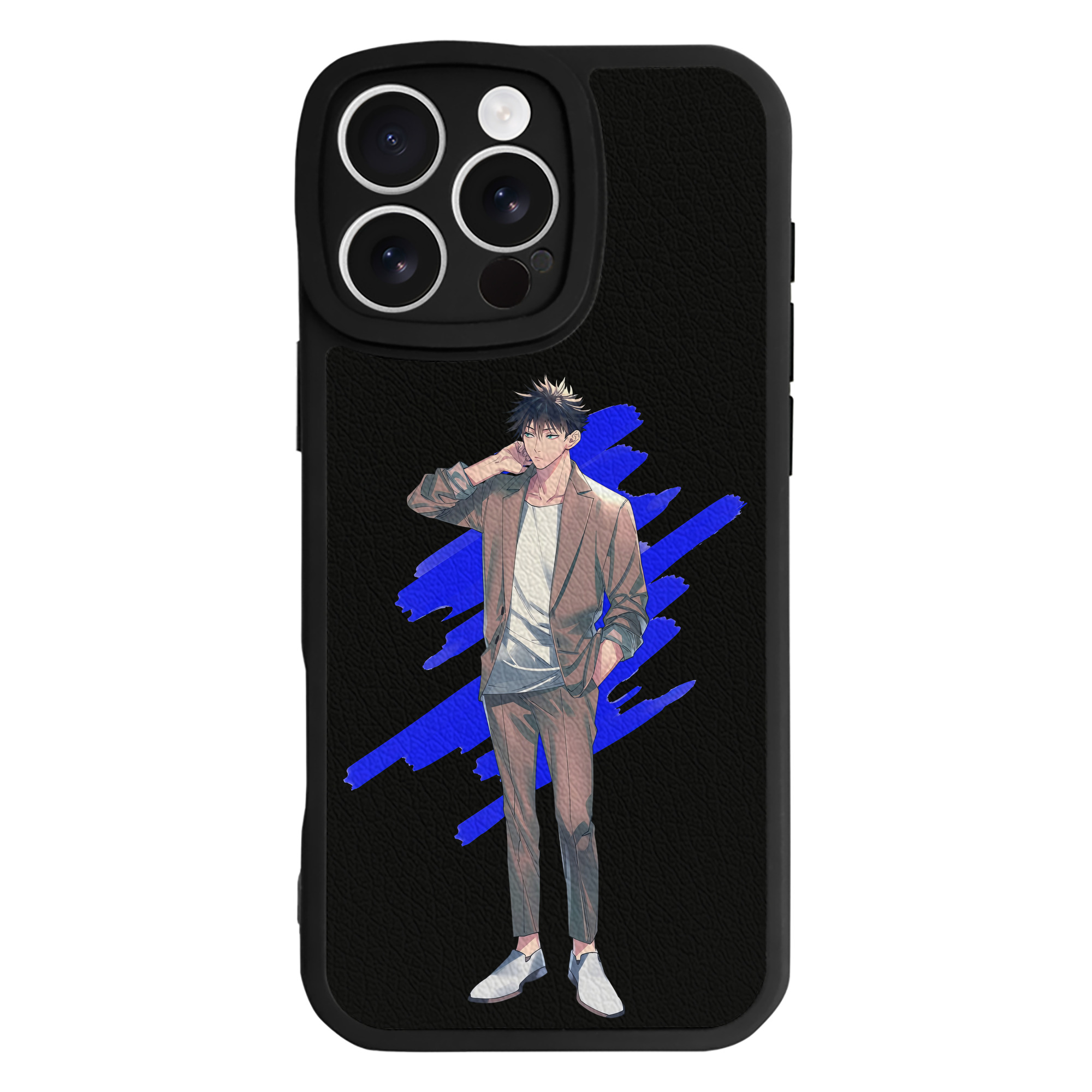（画像用） 呪術廻戦 Jujutsu Kaisen 【iPhone 16シリーズ対応】シリコンスマホケース（レザー調） 材質：シリコン